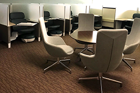 An image of the graduate study lounge.