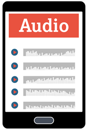 streaming audio button